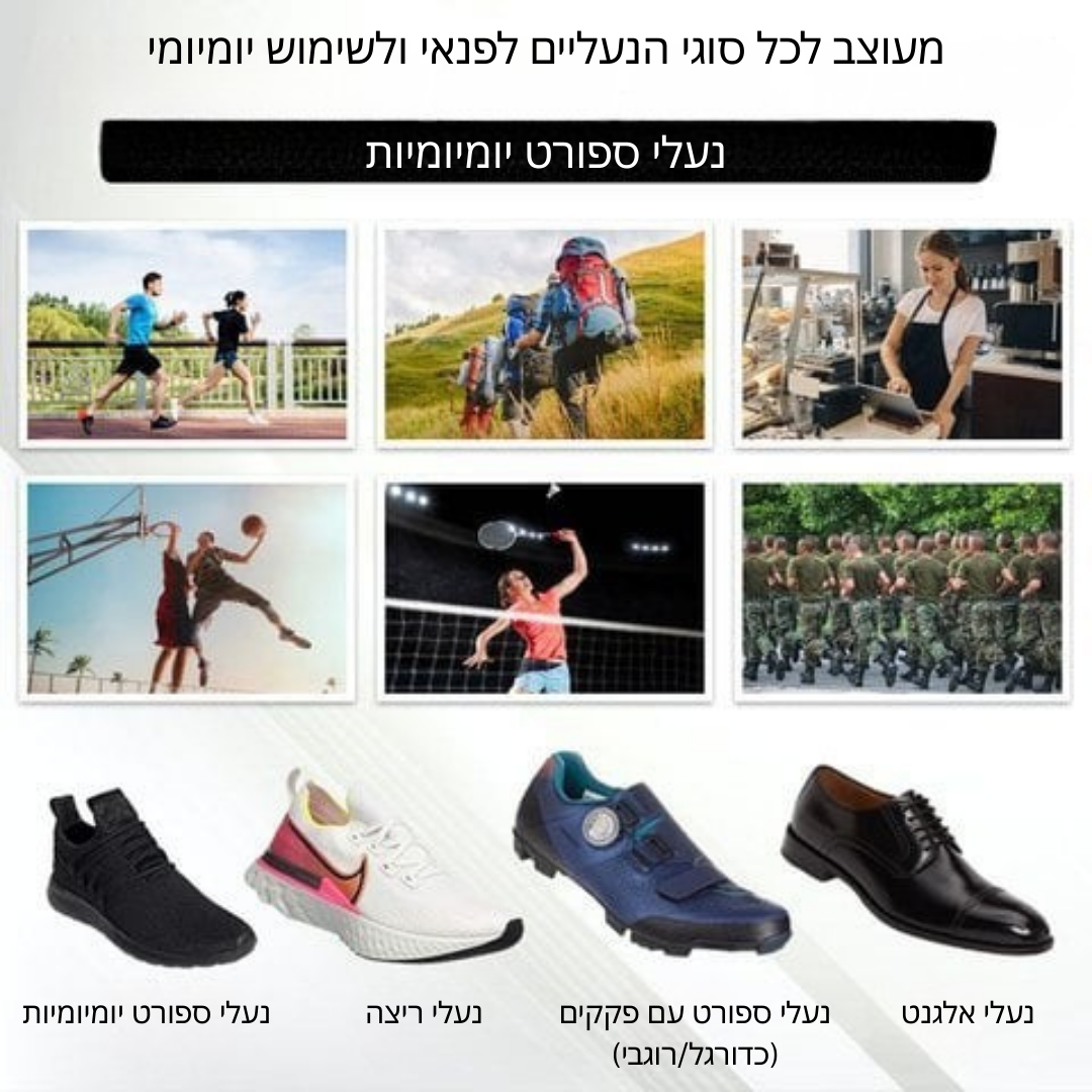 מדרסים אורתופדיים לרגל שטוחה – לנוחות ותמיכה מקסימלית בכל צעד.