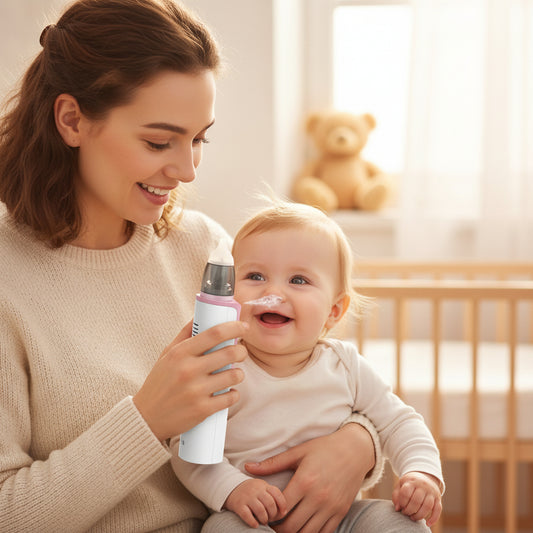 שואב נזלת חשמלי נטען לתינוקות ולילודים למניעת גודש באף בטיחותי