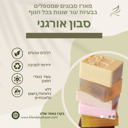 מארז סבונים שמטפלים בבעיות עור שונות בכל הגוף