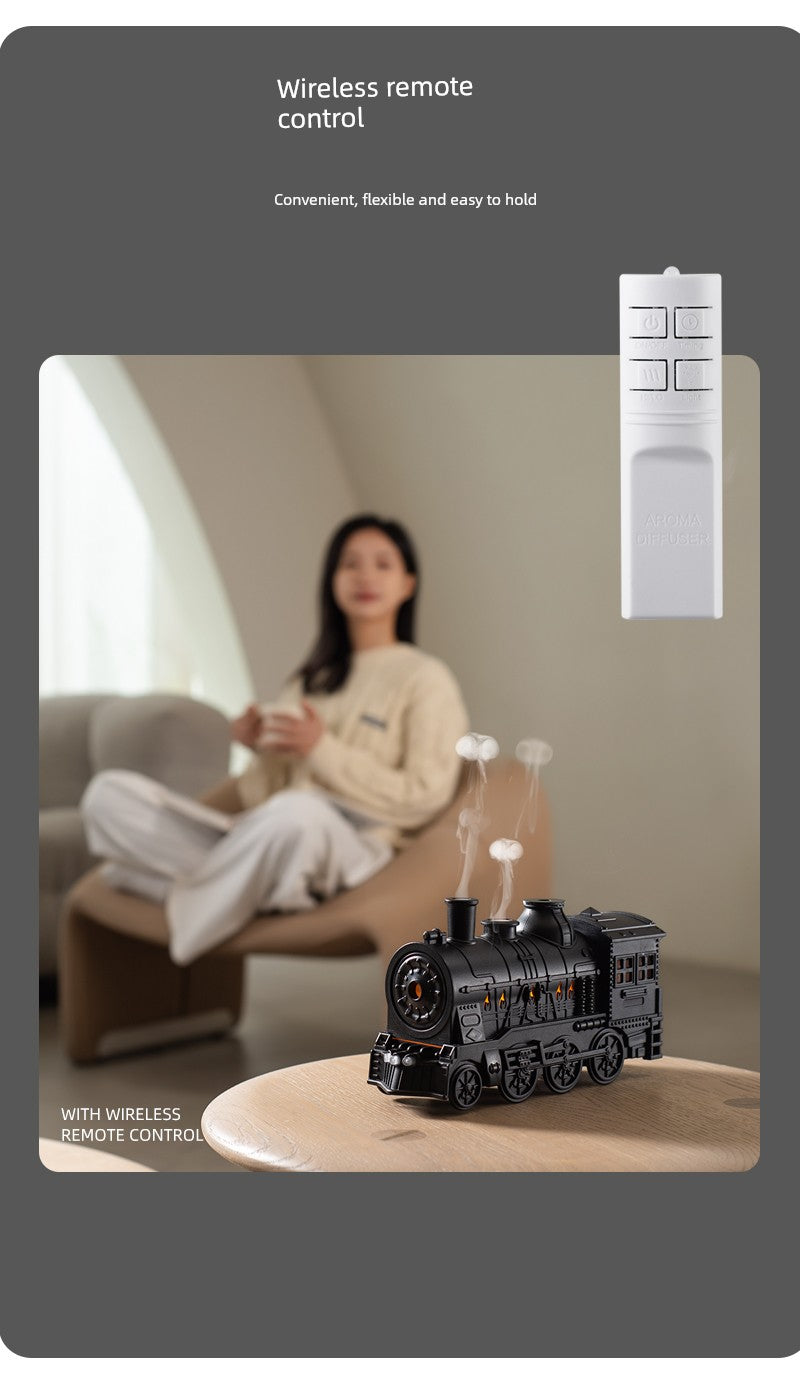 Zero One Connecting Train Humidifier Desktop Aroma Diffuser For Home Silent Bedroom Office Student Dormitory Good-looking Ambience Light with Remote Control