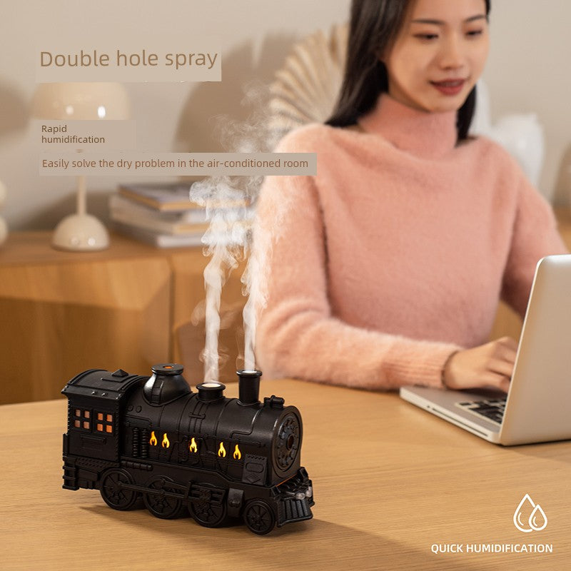 Zero One Connecting Train Humidifier Desktop Aroma Diffuser For Home Silent Bedroom Office Student Dormitory Good-looking Ambience Light with Remote Control