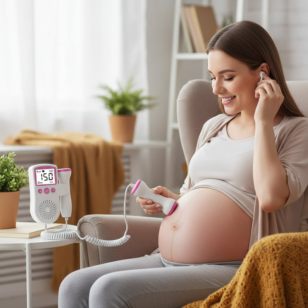 מכשיר מוניטור עוברי לאולטראסאונד ביתי דופלר הריון לשמיעת דופק העובר